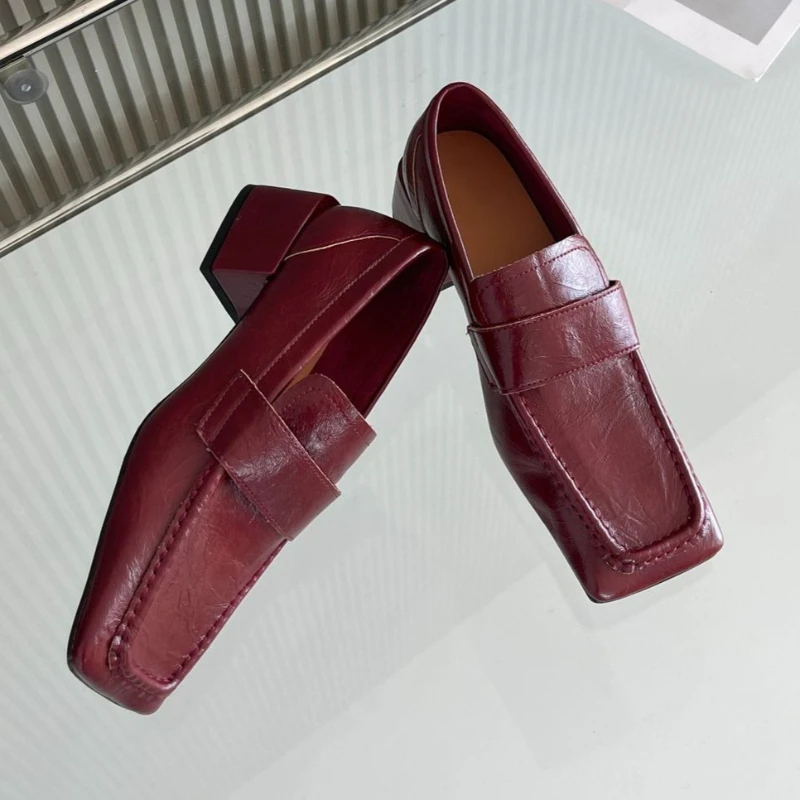 Leatherwork Designs - Chaussures habillées à bout carré et