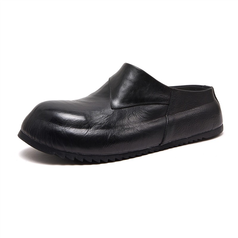 Leatherwork Designs - Mules en cuir véritable de luxe
