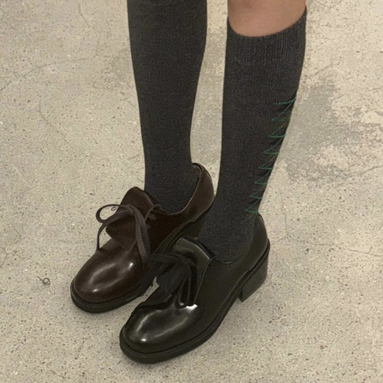 Leather Work Outfit - Chaussures Derby en cuir à lacets