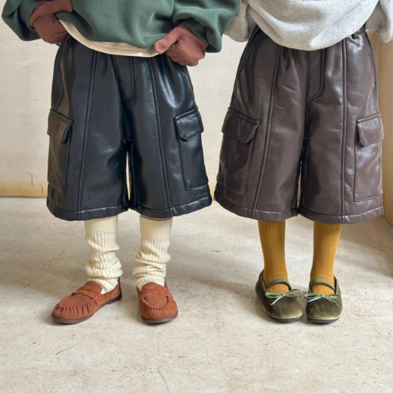 Leather Work For Kids - Nouveaux pantalons d'hiver 2026 en cuir