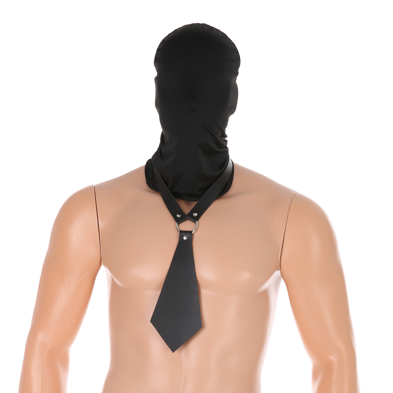 Leather Work Hat - Hommes Faux cuir cravate col tour