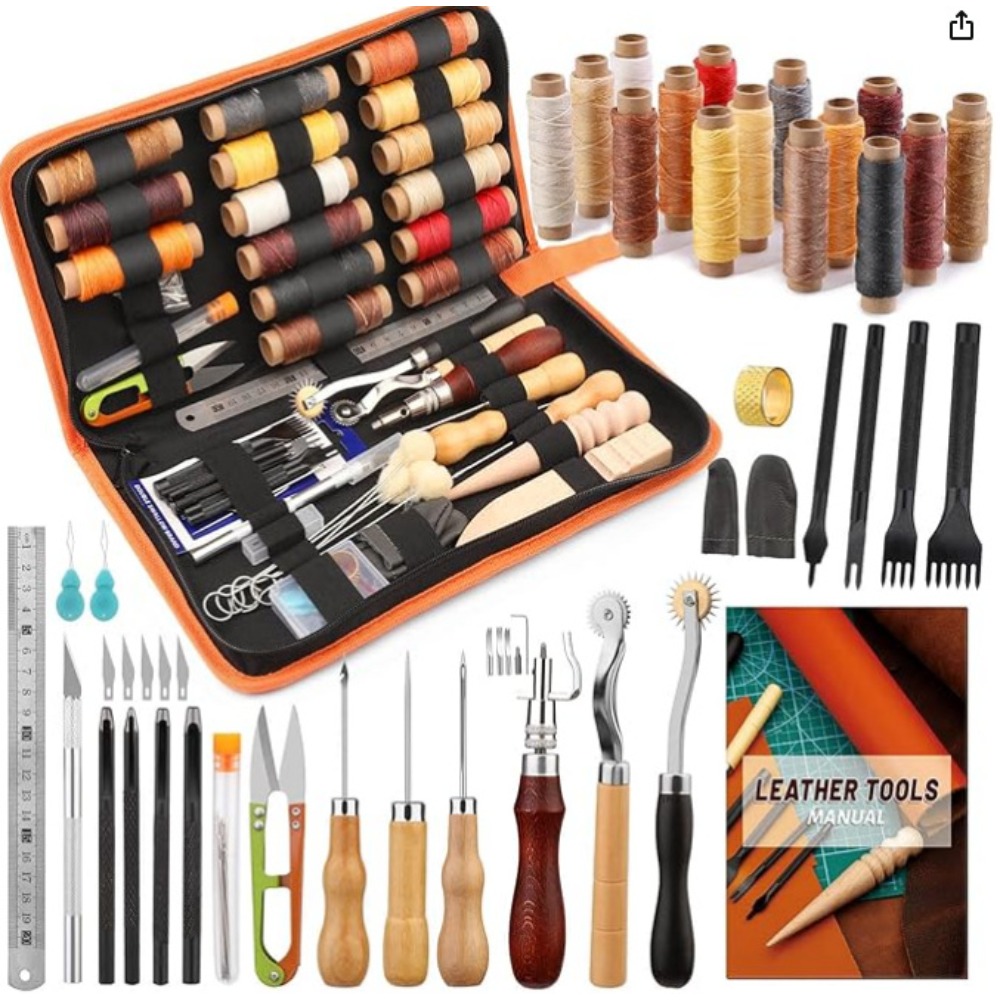 Leatherwork Or Leathercraft - Outils de travail du cuir Kit