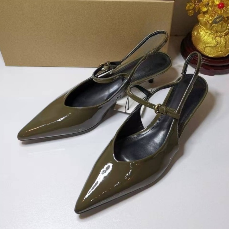 Leatherwork Designs - Escarpins en cuir verni élégants pour