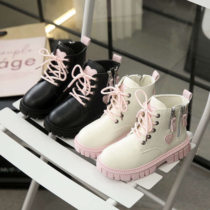 Leather Work For Kids - Bottes d'hiver pour enfants, style vintage,