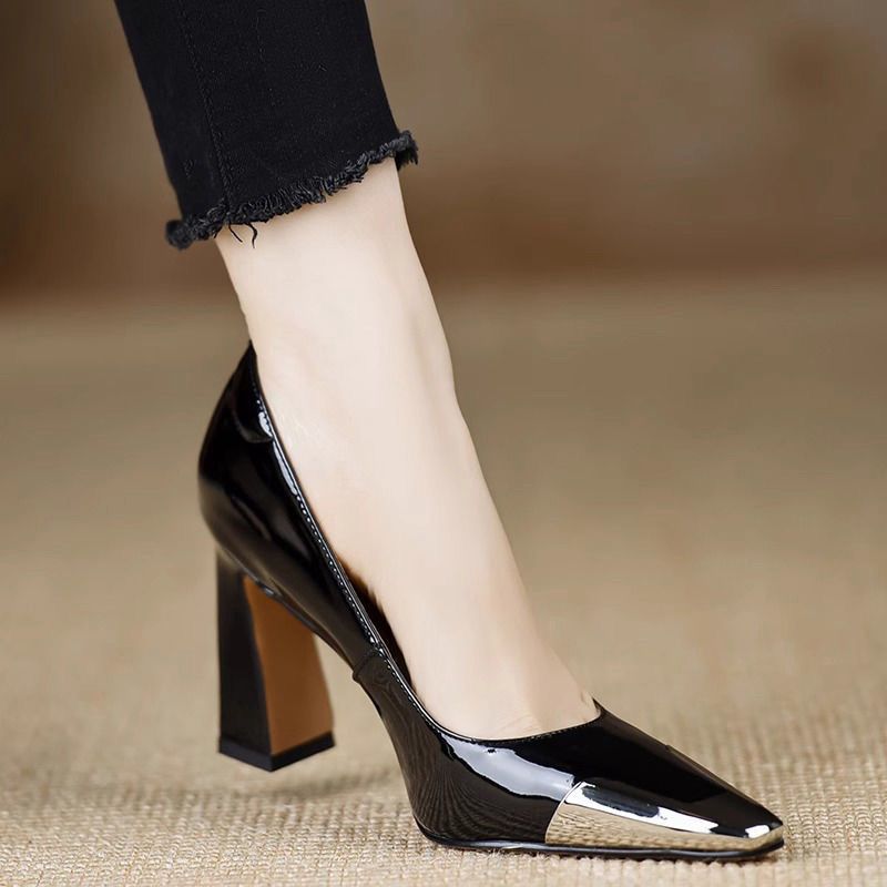 Leather Work Outfit - FHC 2025 nouveaux talons hauts à