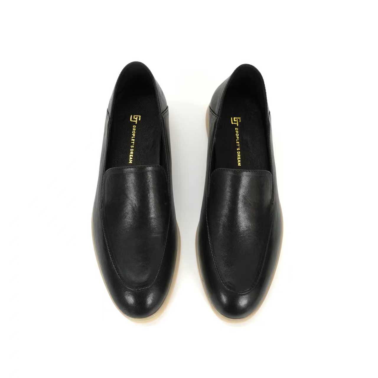 Leather Work Outfit - Chaussures à enfiler en cuir de
