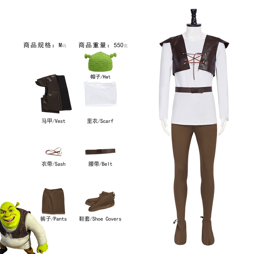 Shrek Cosplay Costumes chapeau - Leather Work Hat avis et prix