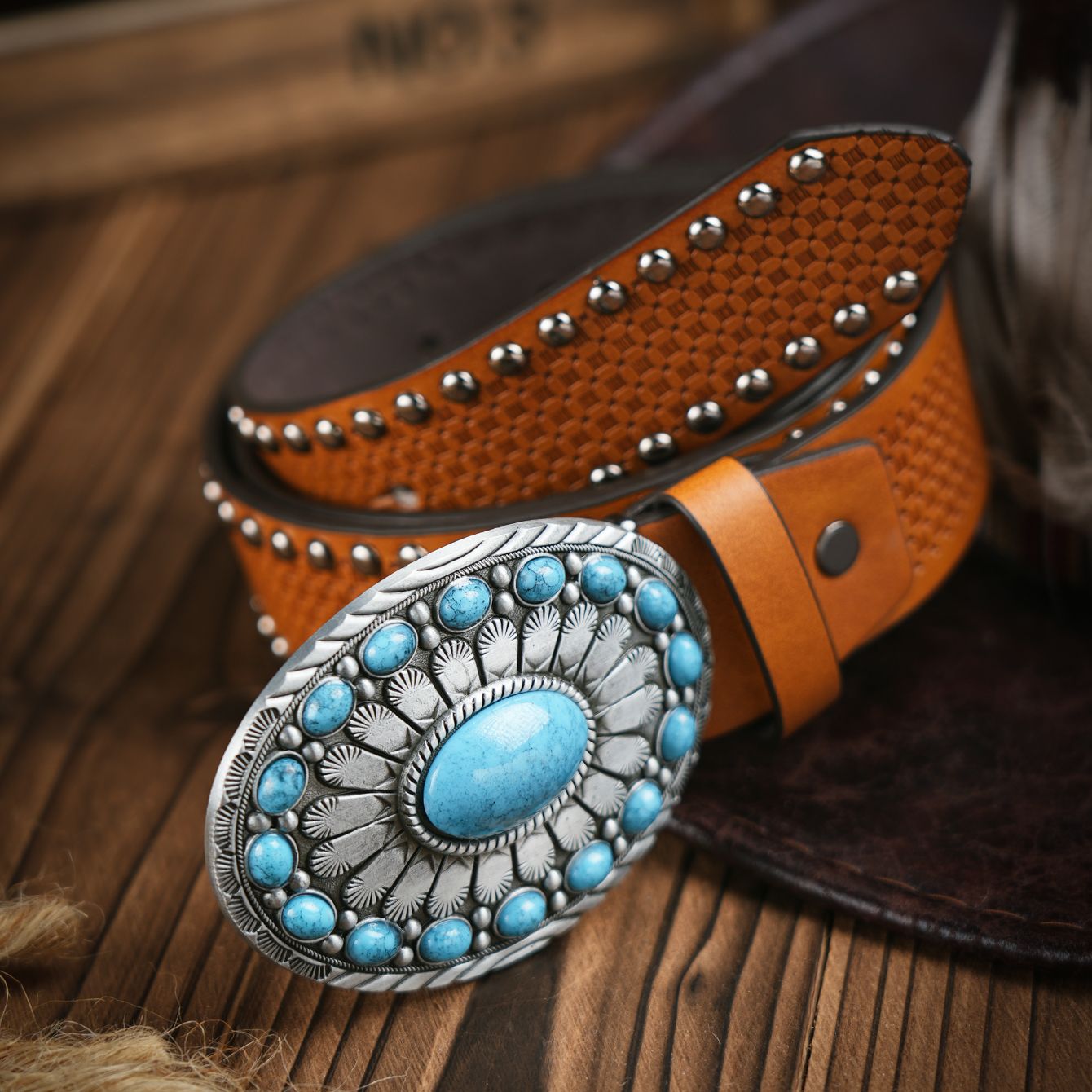 Ceinture décontractée rétro po - Leather Works Belt avis et prix