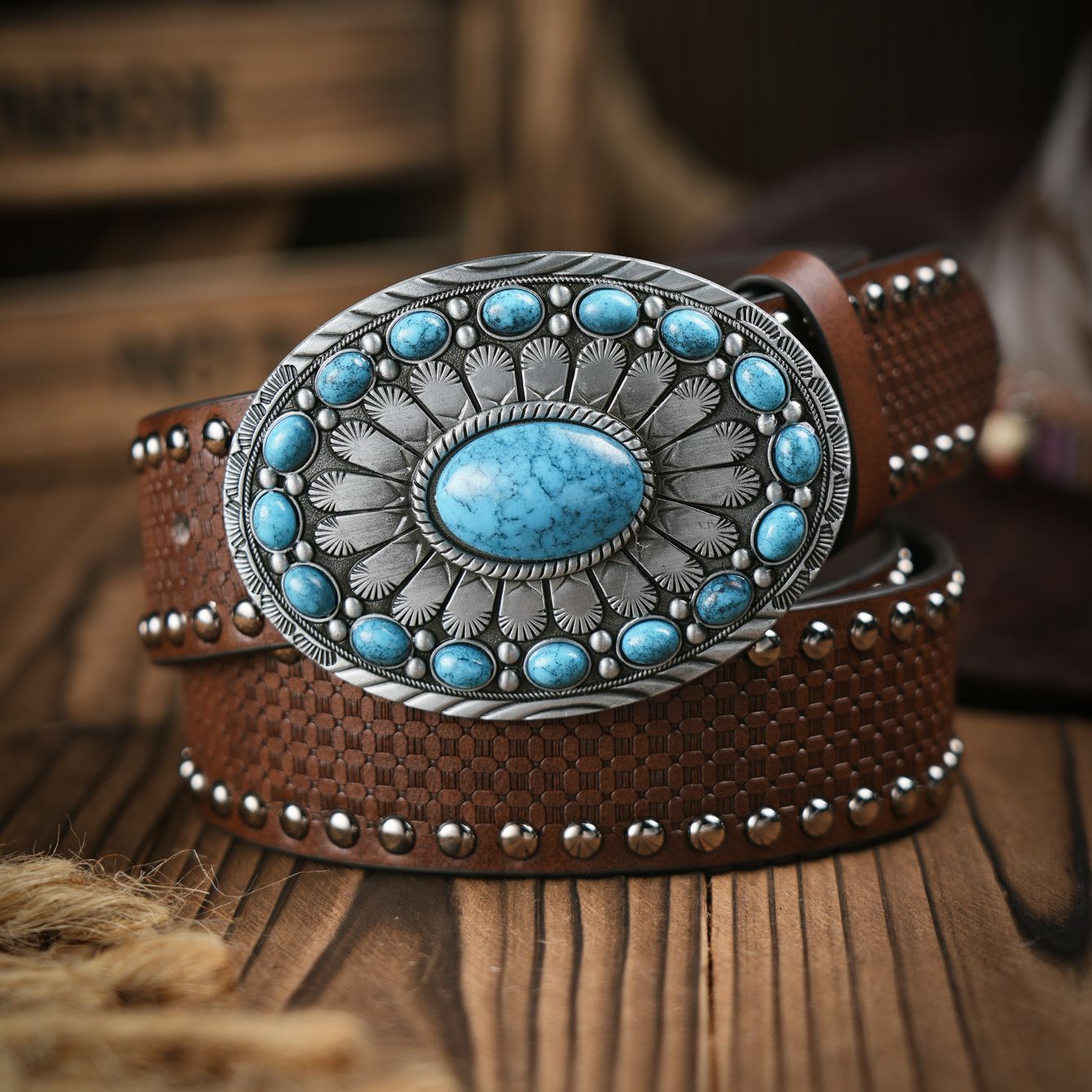 Ceinture décontractée rétro po - Leather Works Belt avis et prix