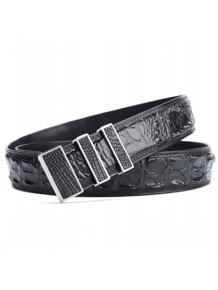 Haute qualité hommes Crocodile - Leather Works Belt avis et prix