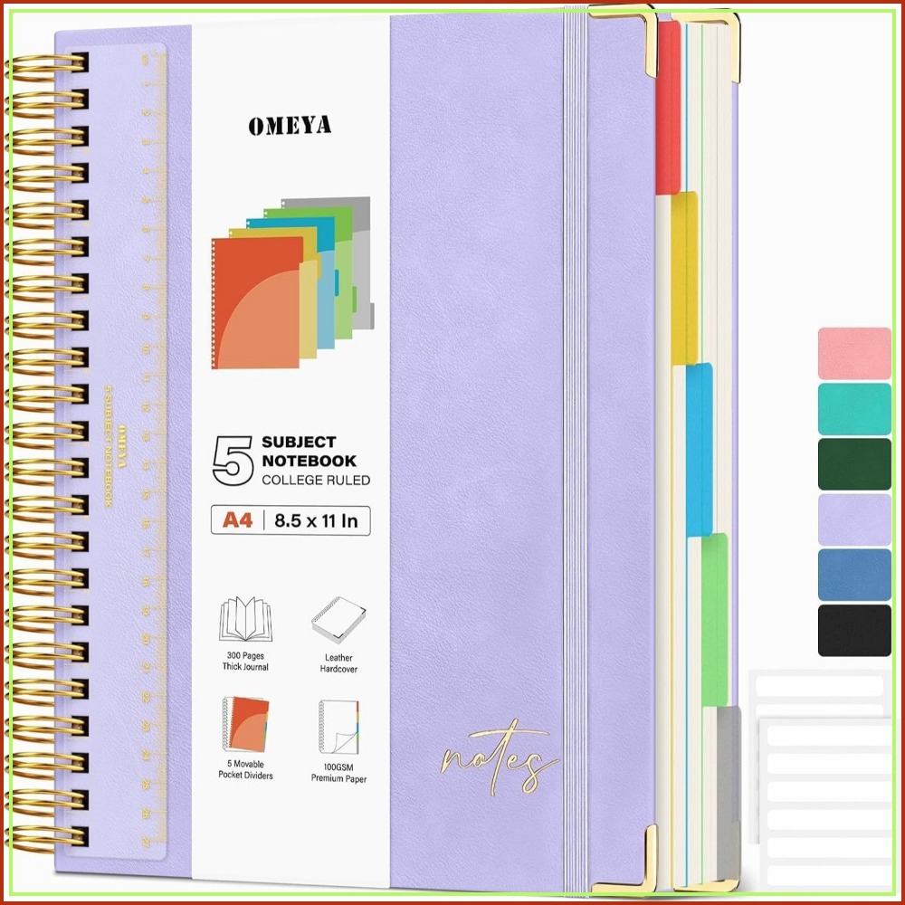 Carnet A4 en cuir 5 sujets, 30 - Leatherwork Images avis et prix