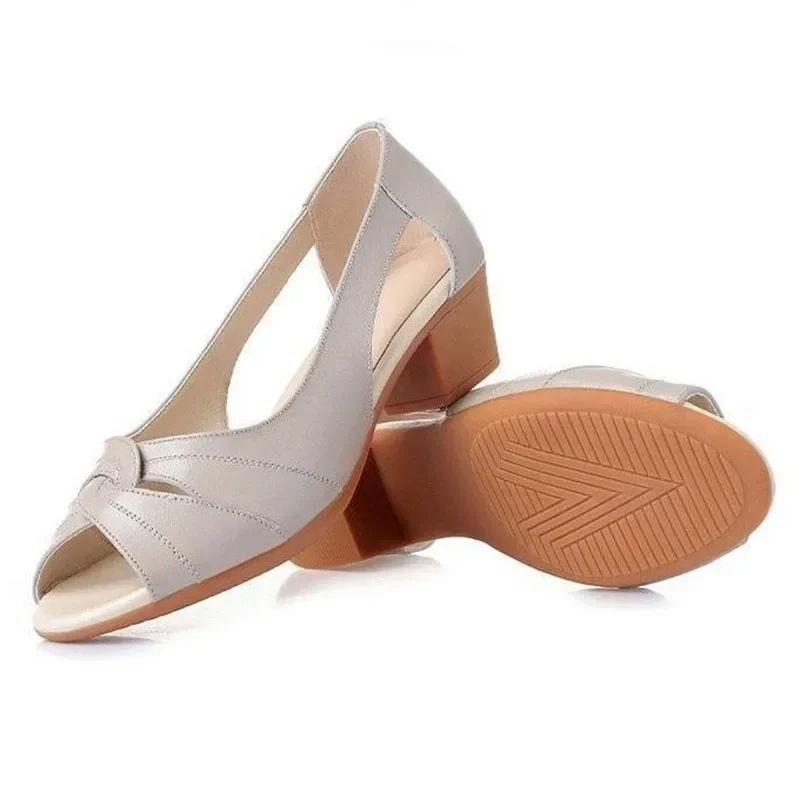 Peep Parker-Sandales à Talons  - Leather Work Outfit avis et prix
