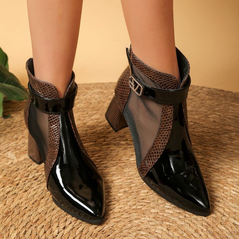Bottes en cuir ajourées pour f - Leather Work Outfit avis et prix
