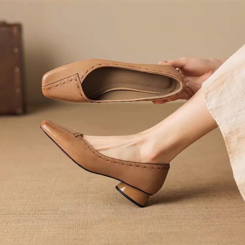 Chaussures plates élégantes à  - Leather Work Outfit avis et prix