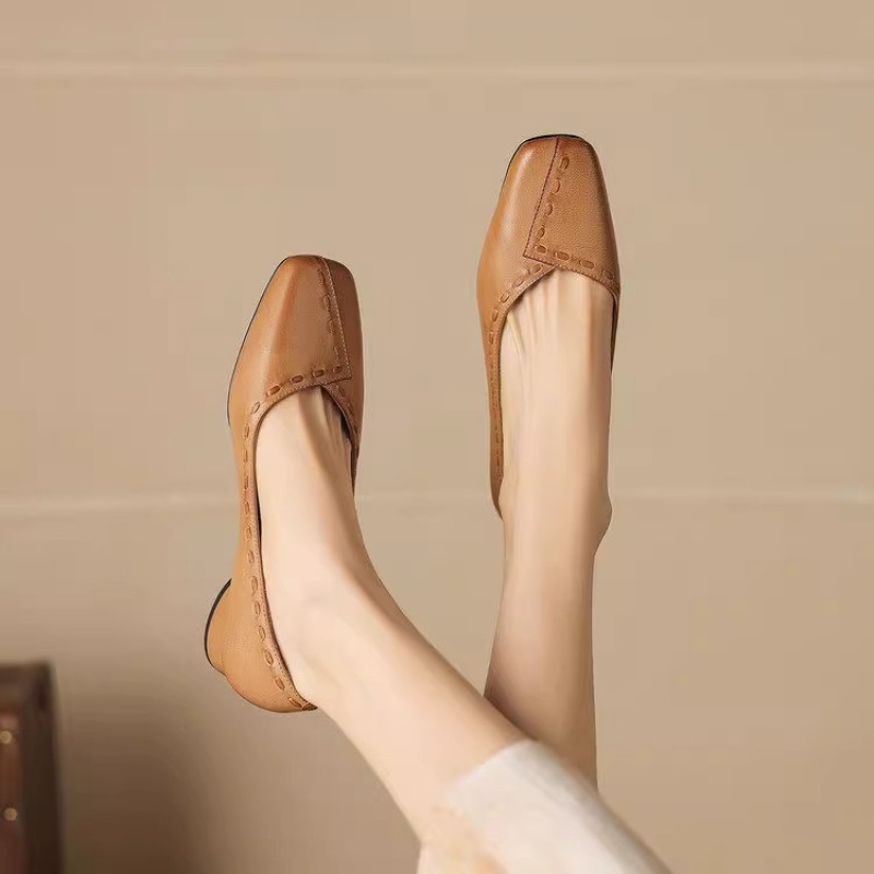 Chaussures plates élégantes à  - Leather Work Outfit avis et prix