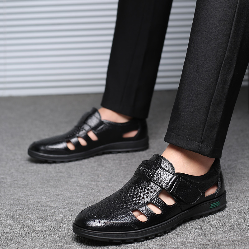 Sandales en cuir pour hommes é - Leather Work Outfit avis et prix