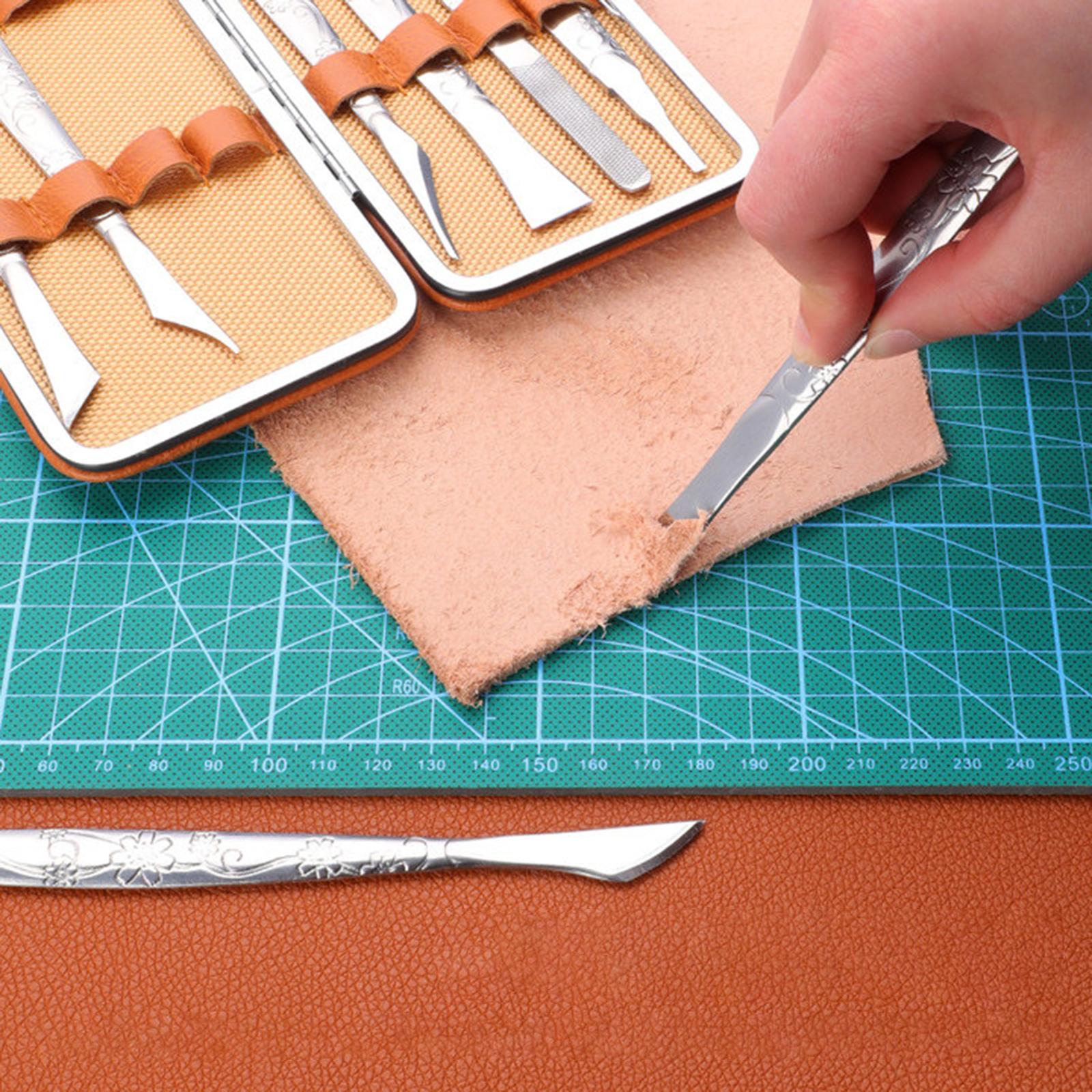 8 couteaux à graver le cuir av - Leatherwork Art avis et prix