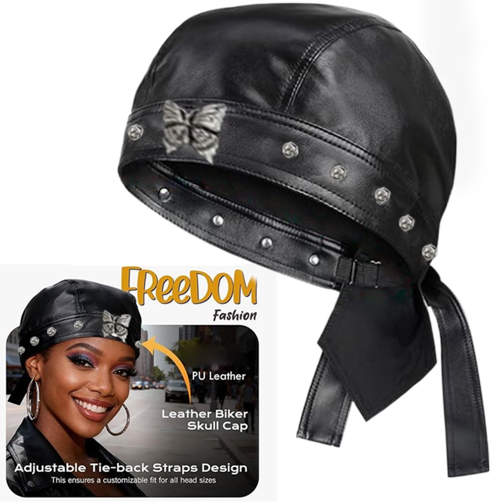 Casquette de motard noire en c - Leather Work Hat avis et prix