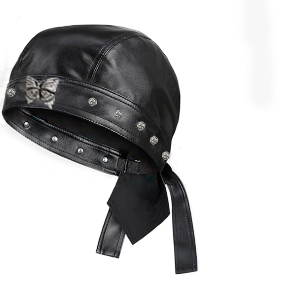 Casquette de motard noire en c - Leather Work Hat avis et prix